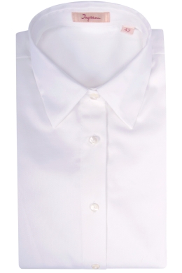 Pure white cotton women’s shirt, model CP3