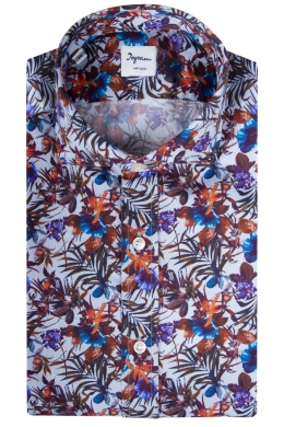 Camicia uomo in fantasia floreale 100% cotone
