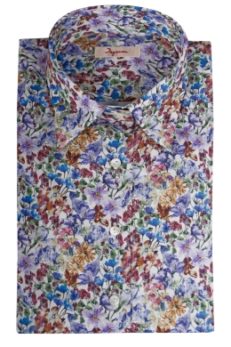 GINEVRA - floreal printed women shirt, new regular fit