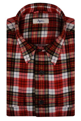 Overshirt in warm cotton flannel.