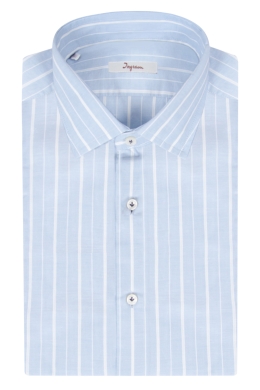 Camicia uomo slim 100% cotone con righe verticali