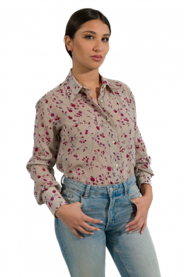 Camicia GINEVRA, in viscosa, vestibilità regolare,  due pince posteriori