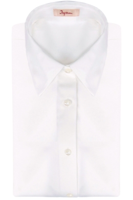 Pure white cotton women’s shirt, model CP3