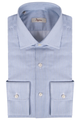 Camicia Slim uomo in puro cotone con righe verticali