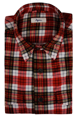 Overshirt in warm cotton flannel.