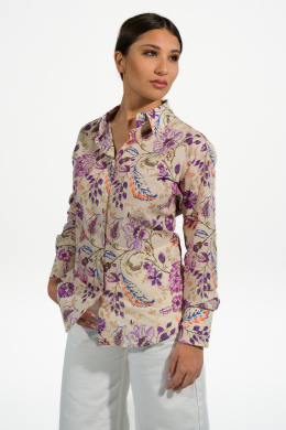 Camicia GINEVRA, in cotone, vestibilità regolare,  due pince posteriorI