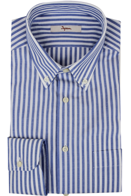 Ingram shirt in light blue striped cotton