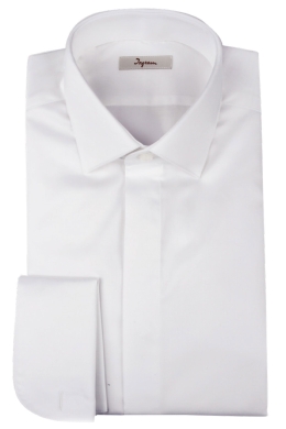elegance men's shirt, slim fit with covered buttoning