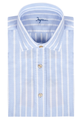 Camicia uomo slim cotone con righe verticali