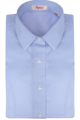 Pure light blue cotton women’s shirt, model CP3