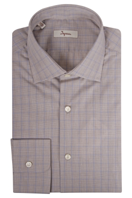 Camicia uomo con righe verticali 100% cotone  vestibilità Slim. Ingram uomo