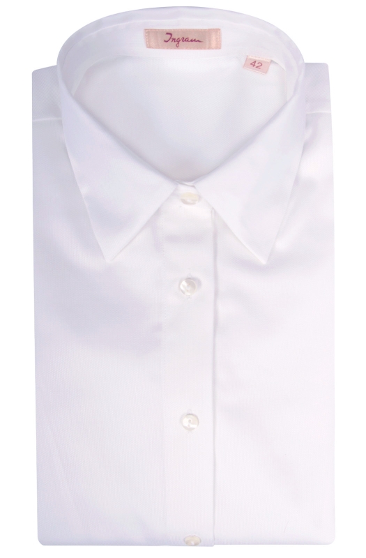 Pure white cotton women’s shirt, model CP3