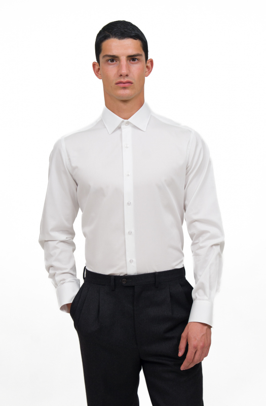Camicia in twill di cotone. Ingram Uomo. Vestibilità regolare.