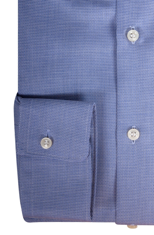 Camicia uomo slim cotone in micorfantasia
