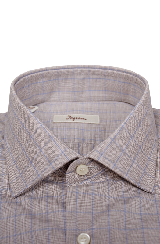 Camicia uomo con righe verticali 100% cotone  vestibilità Slim. Ingram uomo