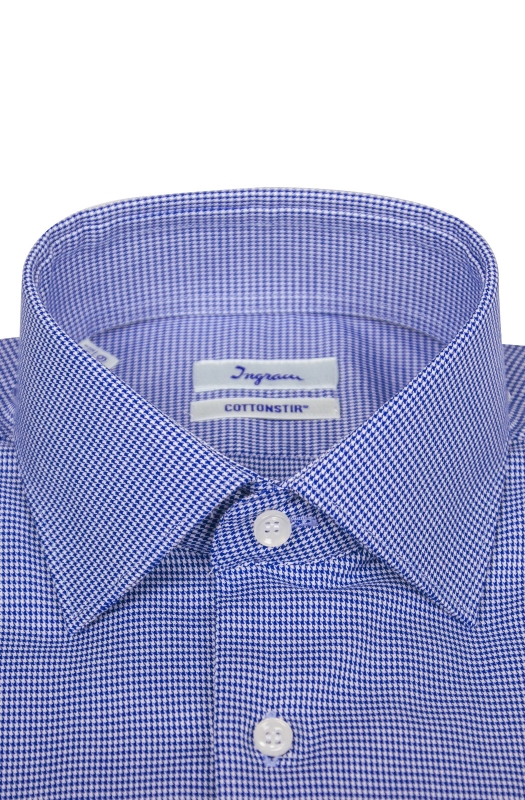 Camicia Slim uomo in cotone Cottonstir con microfantasia