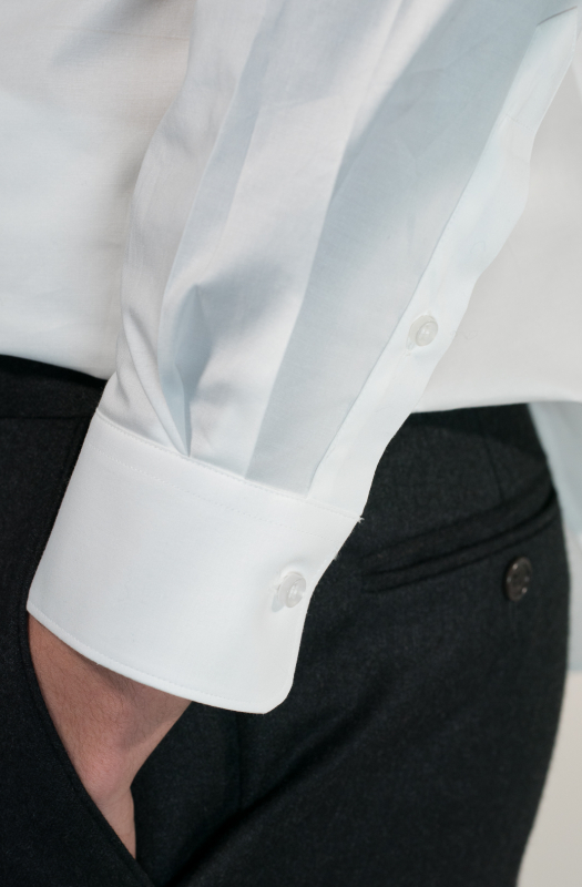 Stretch poplin vshirt. Ingram Man