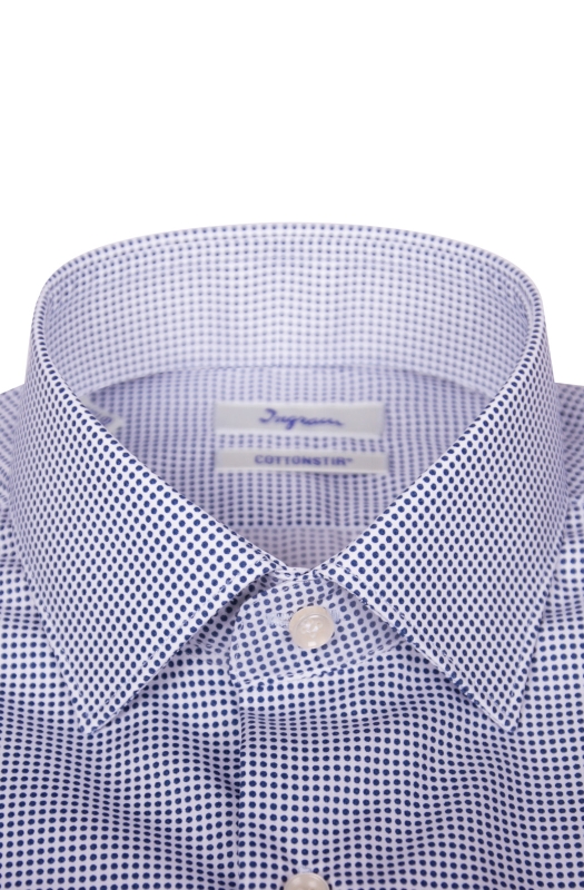 Camicia uomo vestibilità slim , COTTONSTIR in puro cotone twill no-stiro.