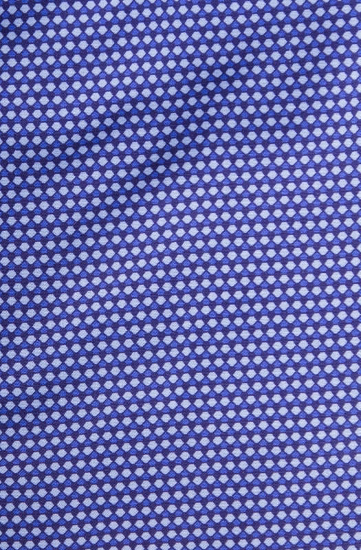 Camicia Uomo in Cotone con Microfantasia Geometrica