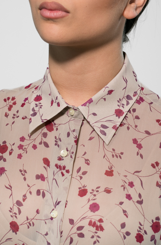 Camicia GINEVRA, in viscosa, vestibilità regolare,  due pince posteriori
