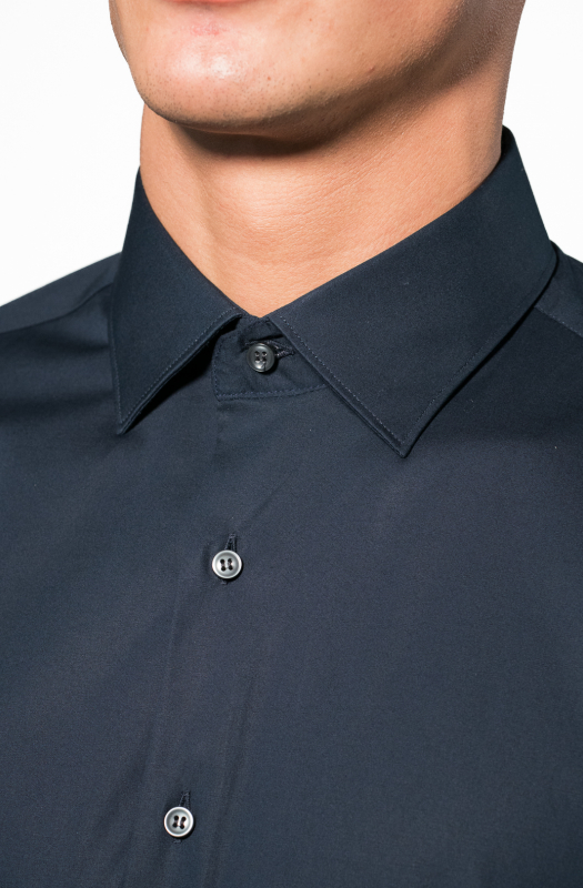 Stretch poplin vshirt. Ingram Man