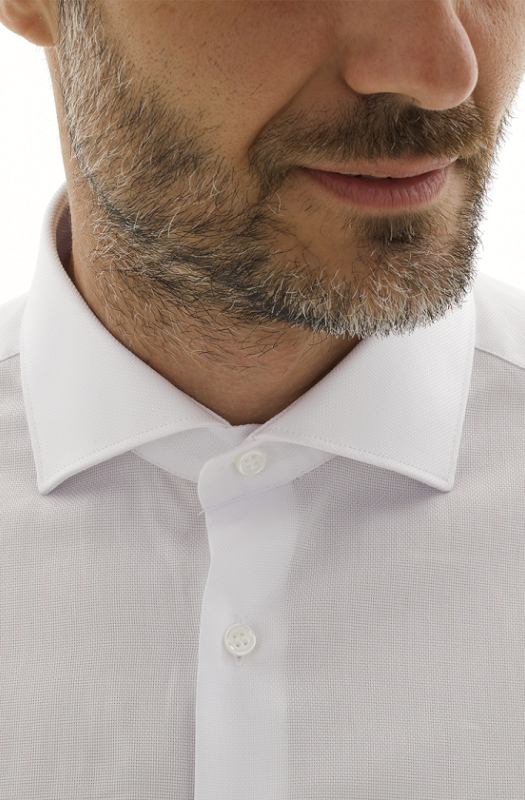 Textured cotton shirt. Ingram Man