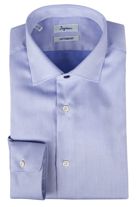 Camicia slim QUICK CLEAN uomo in cotone antimacchia no-stiro.