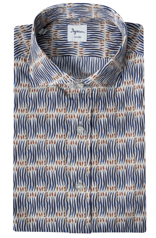 Camicia uomo slim fit in fantasia