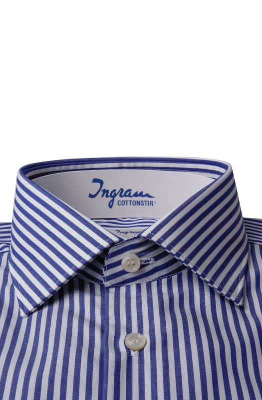Slim fit COTTONSTIR shirt in pure cotton with vibrant stripes.