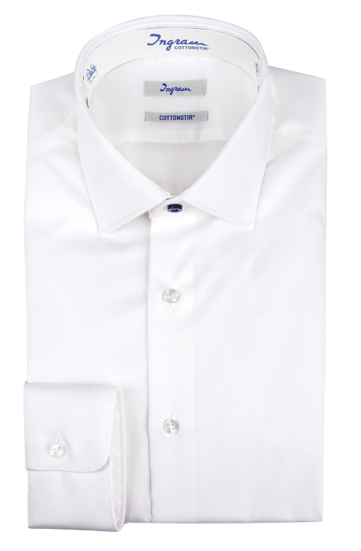 QUICK CLEAN man shirt in non-iron stain-resistant cotton.