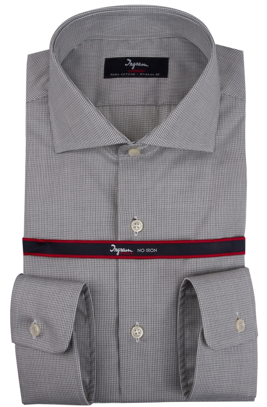 Ingram shirt in micro check cotton