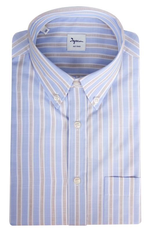 Camicia uomo in cotone a righe