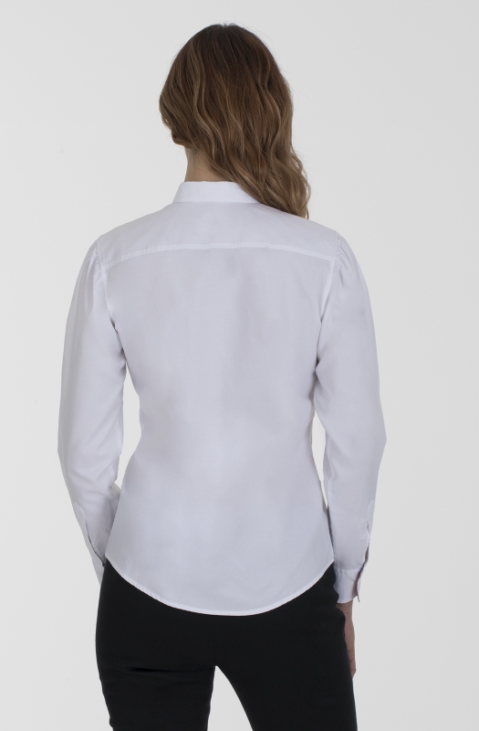 Camicia Nilde, in oxford di puro cotone, con inserti. Ingram Donna