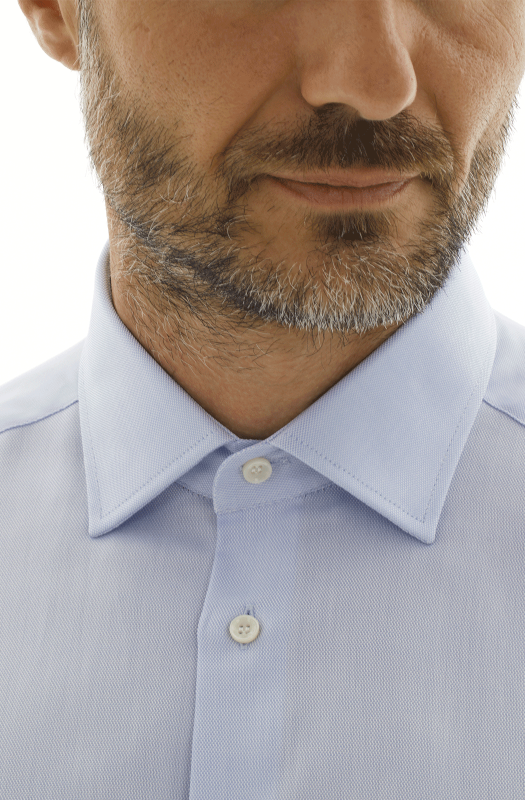 COTTONSTIR shirt in pure non-iron cotton. Textured. Ingram Man
