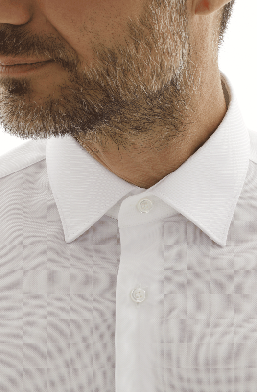 COTTONSTIR shirt in pure non-iron cotton. Textured. Ingram Man