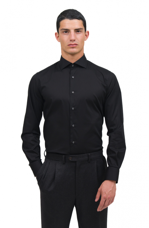 Stretch poplin vshirt. Ingram Man