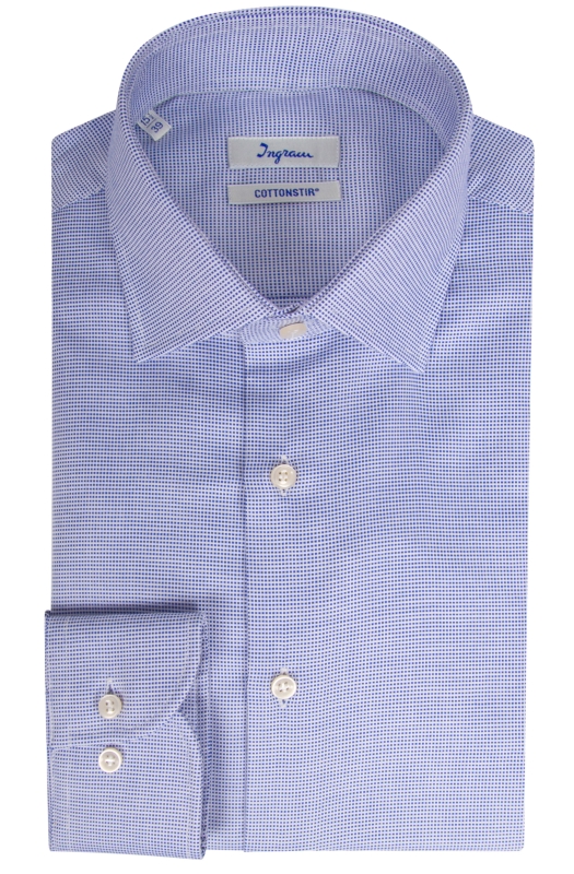 Camicia uomo Gioke COTTONSTIR in puro cotone twill no-stiro.