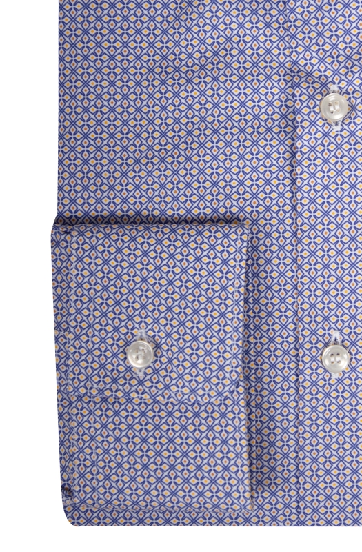 Camicia uomo slim in fantasia geometrica