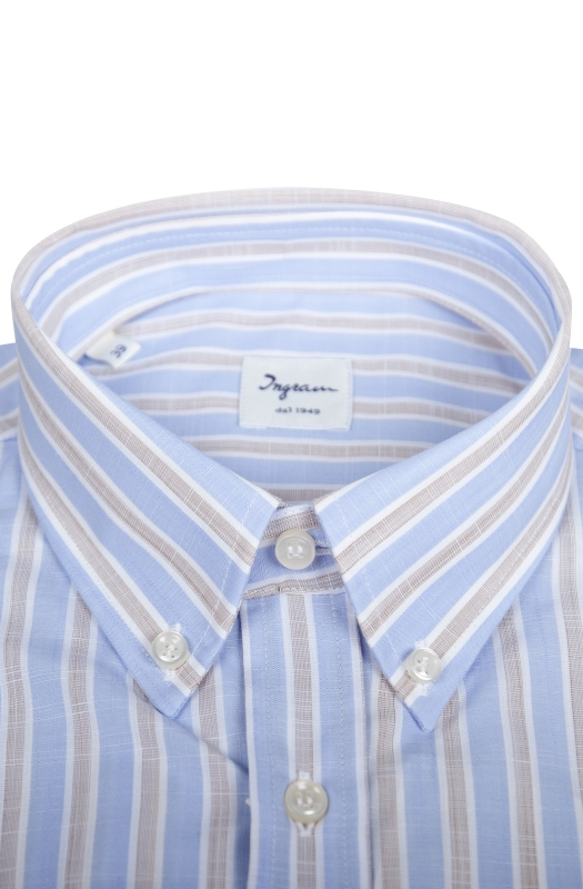 Camicia uomo in cotone a righe