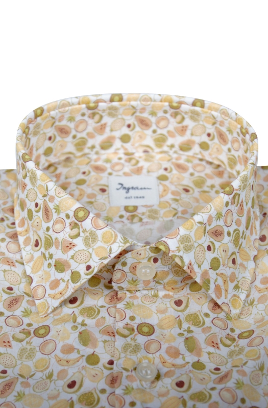 Camicia uomo in fantasia 100% cotone