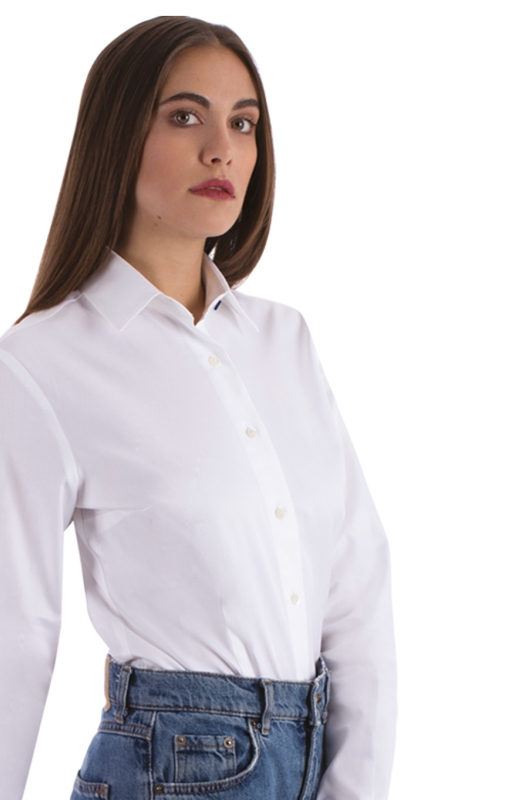 QUICK CLEAN women's shirt in stain-resistant cotton