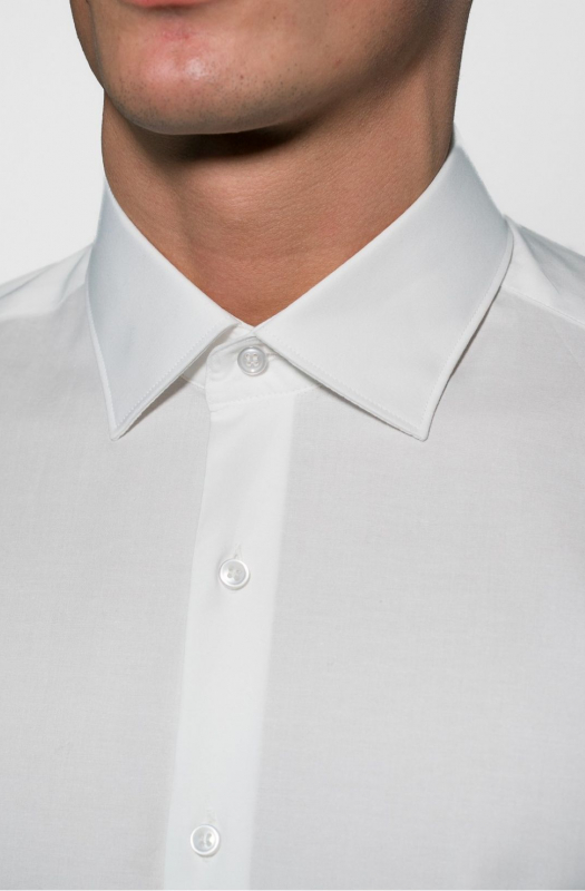 Stretch poplin vshirt. Ingram Man