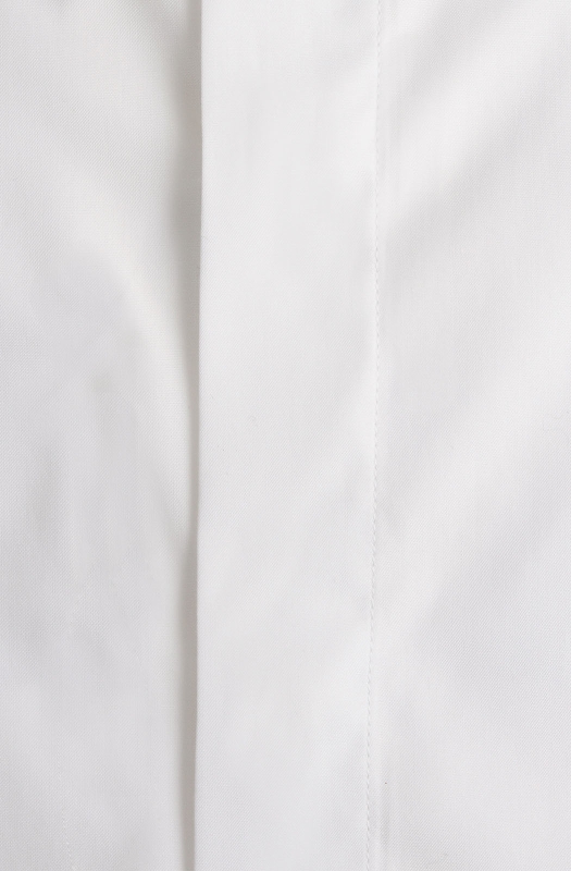 Ingram ceremony shirt in cotton. Covered placket. Double wrist