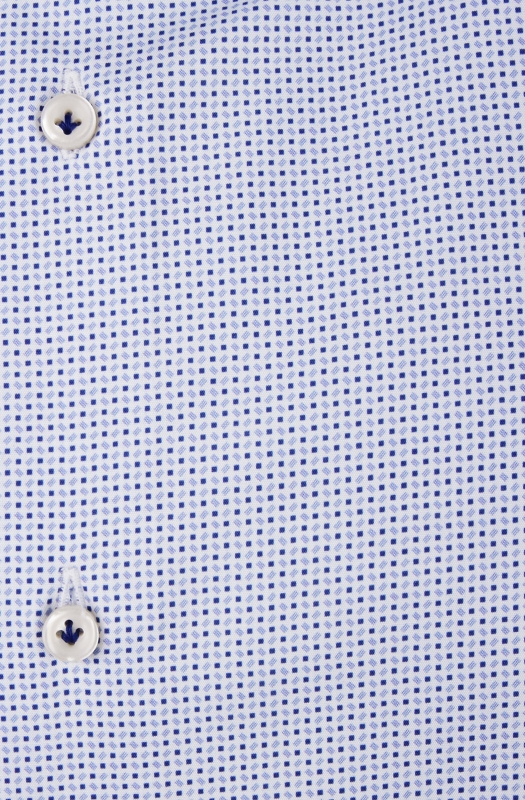 Slim fit men’s shirt with geometric micro pattern