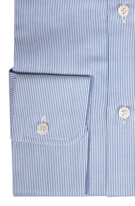 Camicia Slim uomo in puro cotone con righe verticali