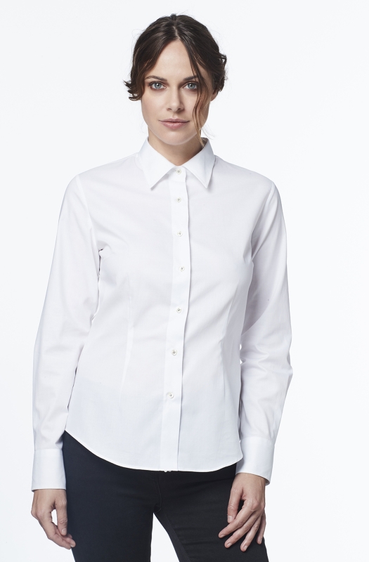 Slim shirt, in pure no-iron cotton.. Ingram Woman Cottonstir