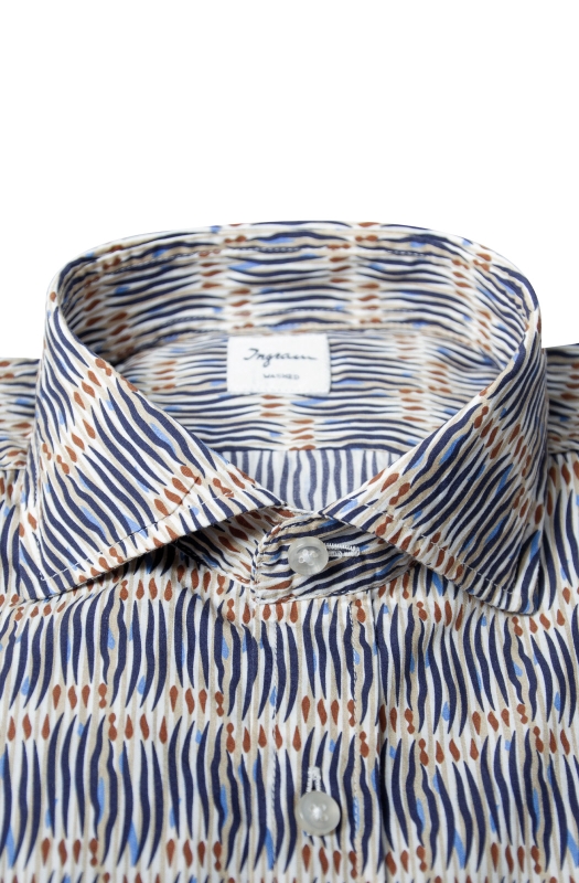 Camicia uomo slim fit in fantasia