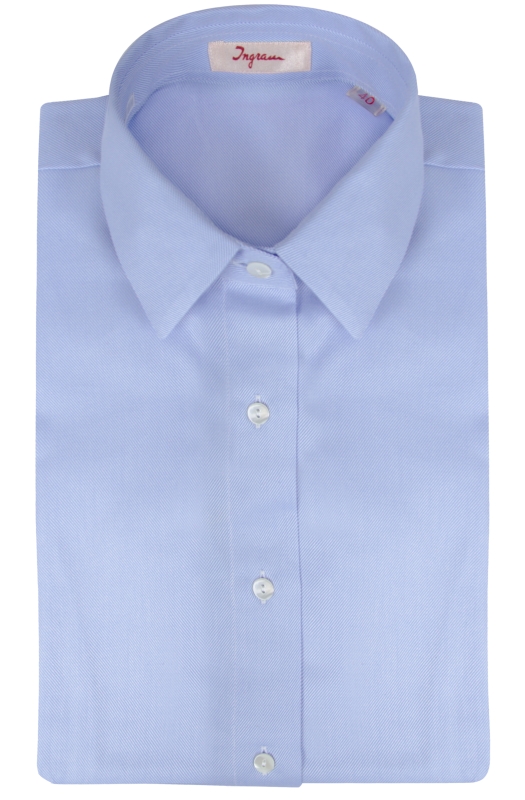 Pure light blue cotton women’s shirt, model CP3