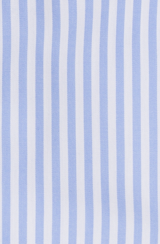 Men’s Slim shirt in pure vertically striped Cottonstir cotton