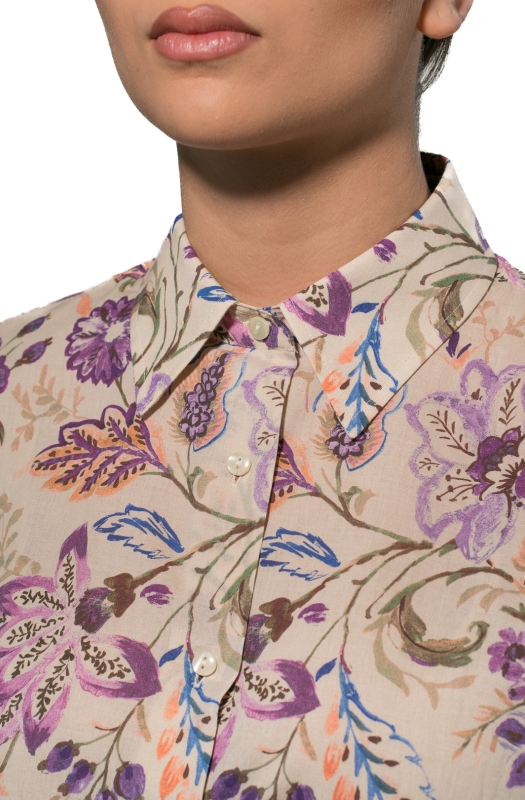 Camicia GINEVRA, in cotone, vestibilità regolare,  due pince posteriorI